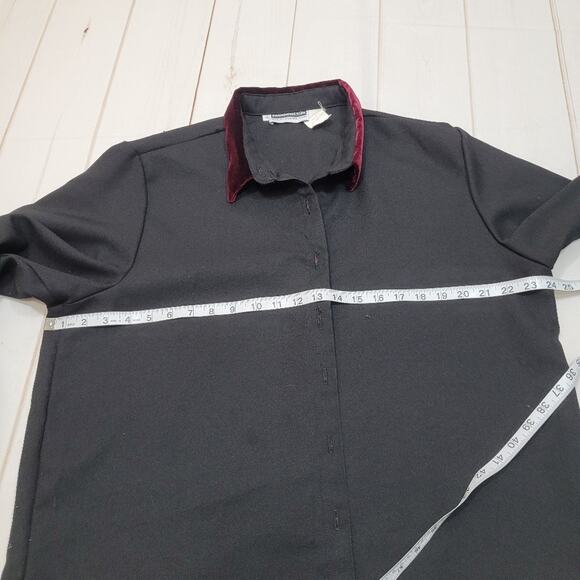 Vintage Panhandle slim horse equestrian button up top velvet - Picture 4 of 7